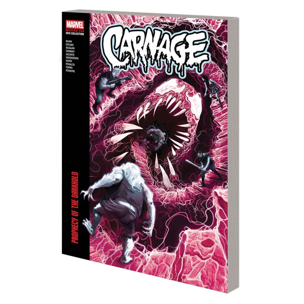 Carnage Modern Era Epic Collection: Prophecy Of The Darkhold - On Sale Date: Sep 15, 2026